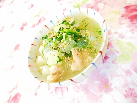 ウェイパーde❤大根と鶏もも肉の中華風・七草粥❤